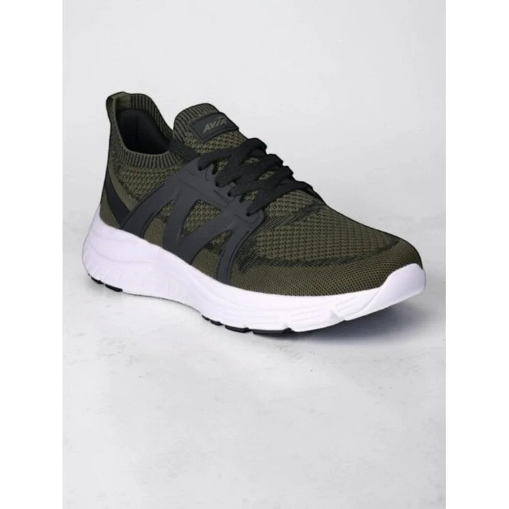 Avia Quickflash Knit Running Sneakers Olive Green Men's Size 10 New NWT